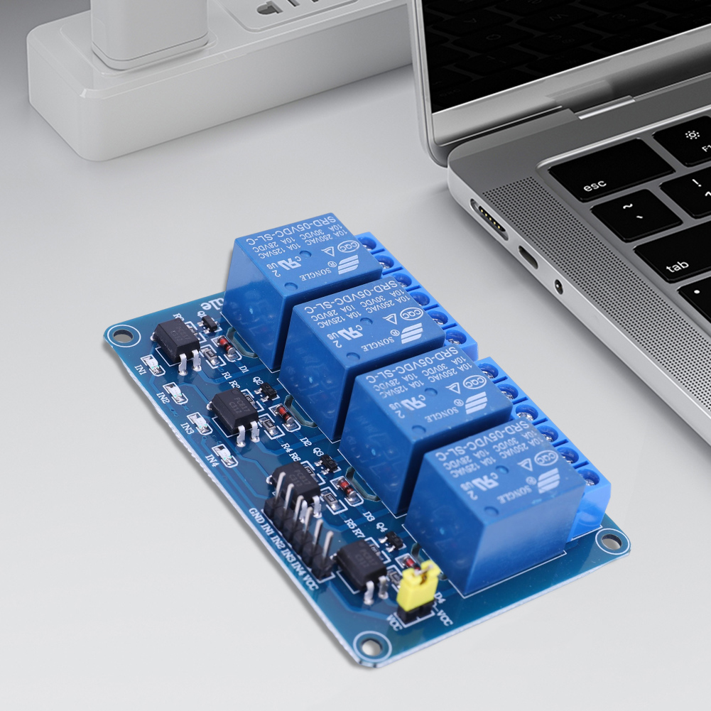 5V 12V 4 Channel Relay Board w - огляд і ціна Relay Module 4 Channel