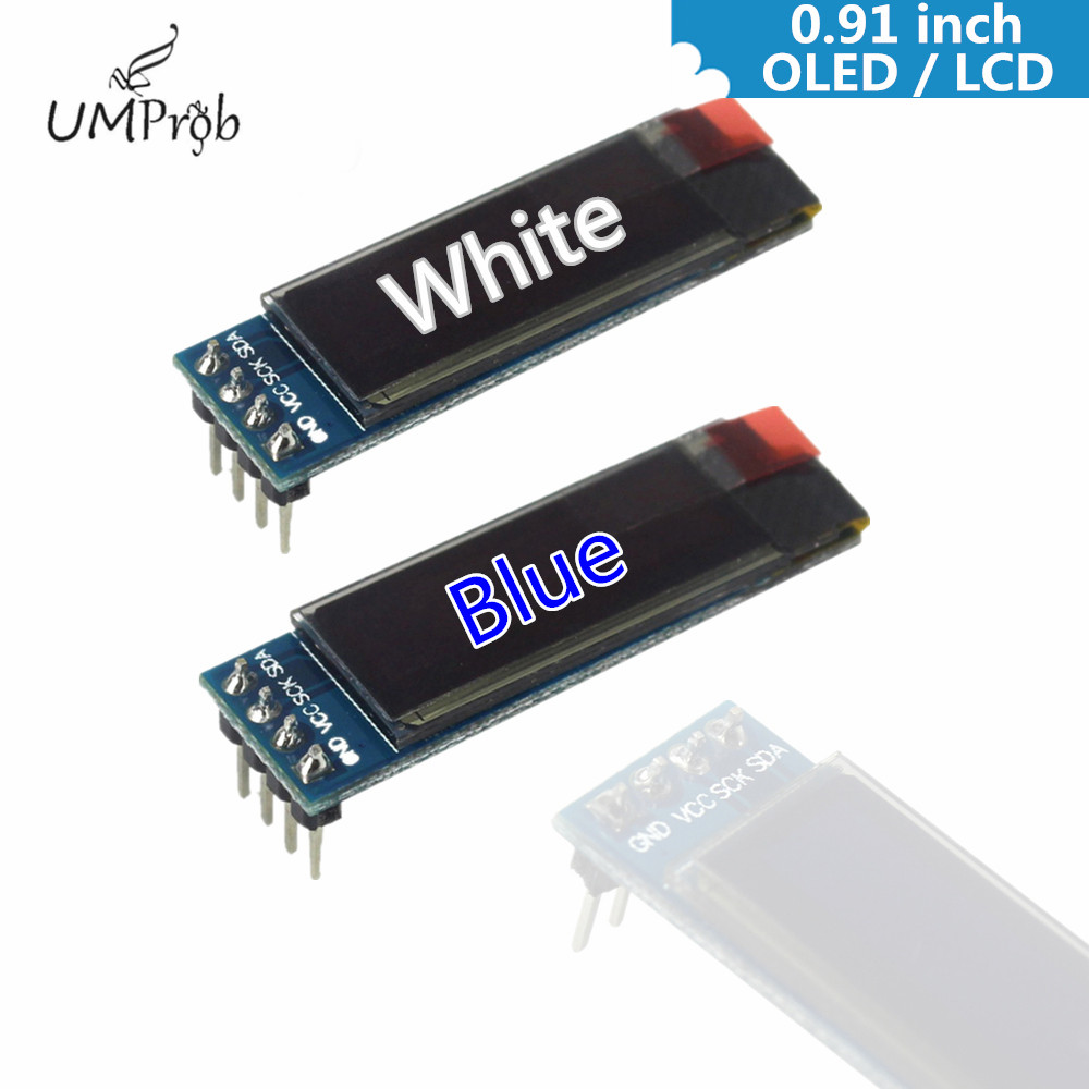 0.91 Inch 128x32 IIC I2C White - огляд і ціна Ssd1306