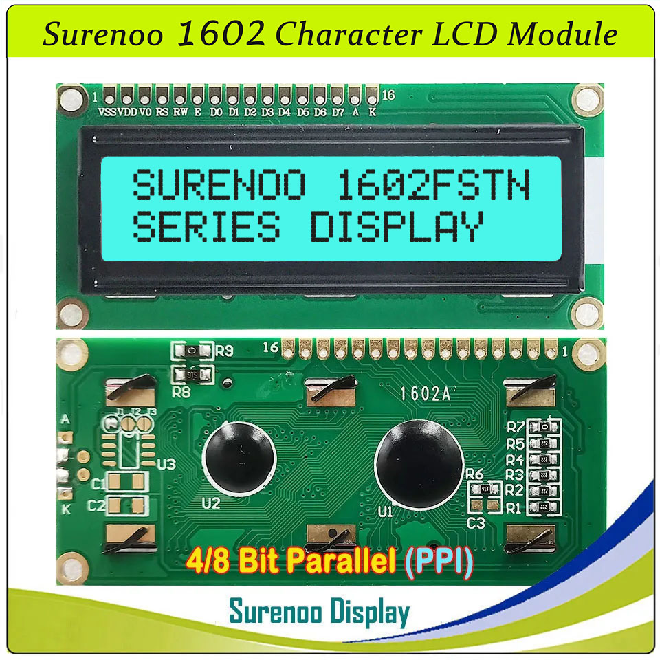 Surenoo 1602 16X2 162 5V 4-Bit - огляд і ціна Lcd 1602