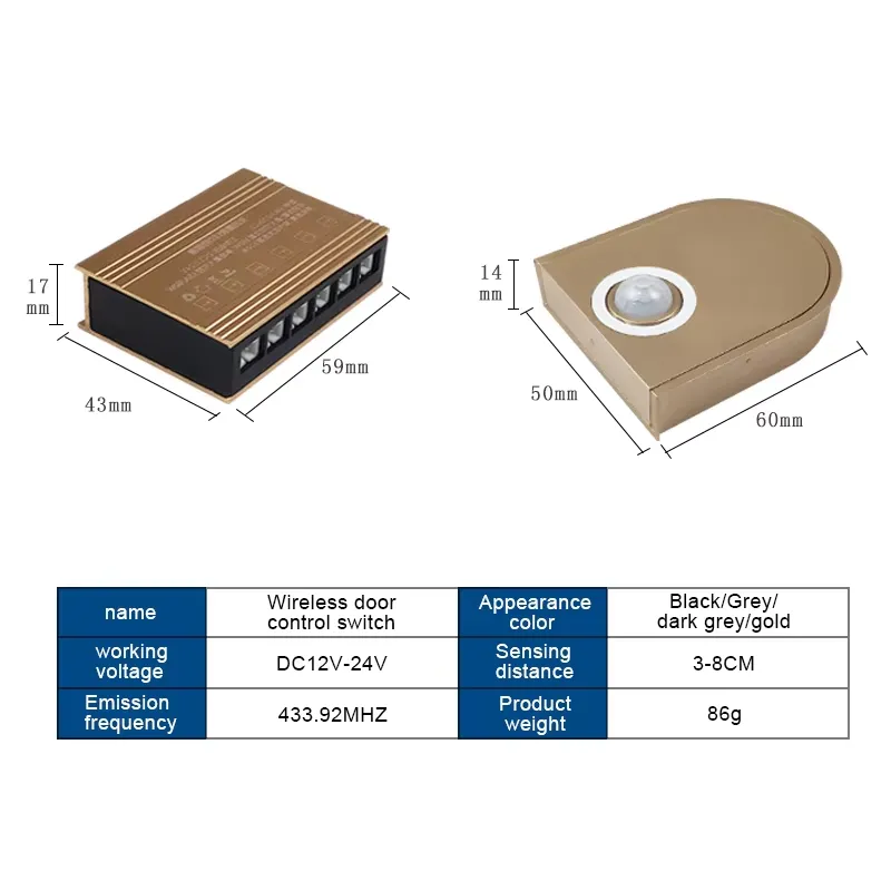 DC12V/24v Wireless Cabinet War - огляд і ціна Pir Motion Sensor