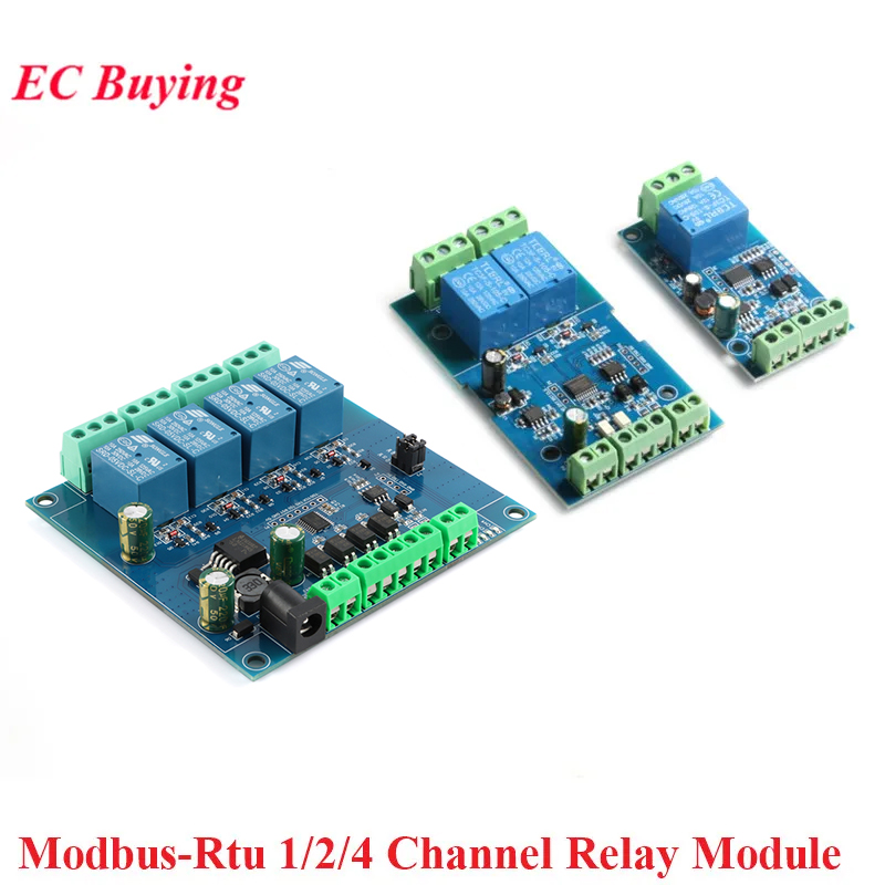 Modbus RTU Relay Module 1 2 4  - огляд і ціна Relay Module 4 Channel