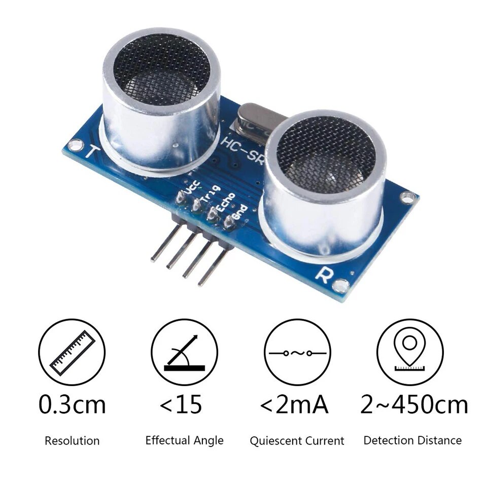 5 ultrasonic modules, MELIFE d - огляд і ціна Ultrasonic Sensor Hc-Sr04