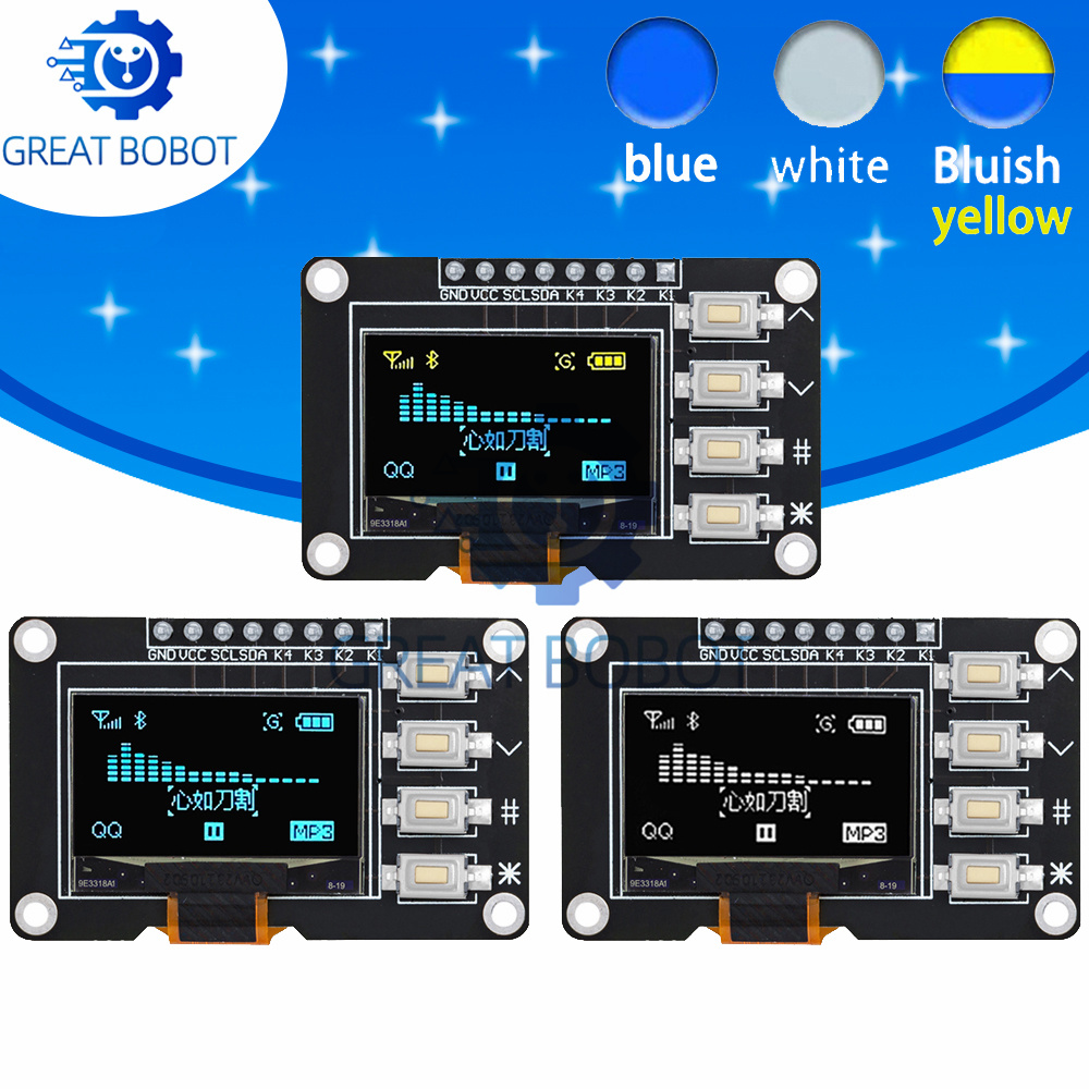1~2pcs 0.96 inch OLED IIC Whit - огляд і ціна Ssd1306