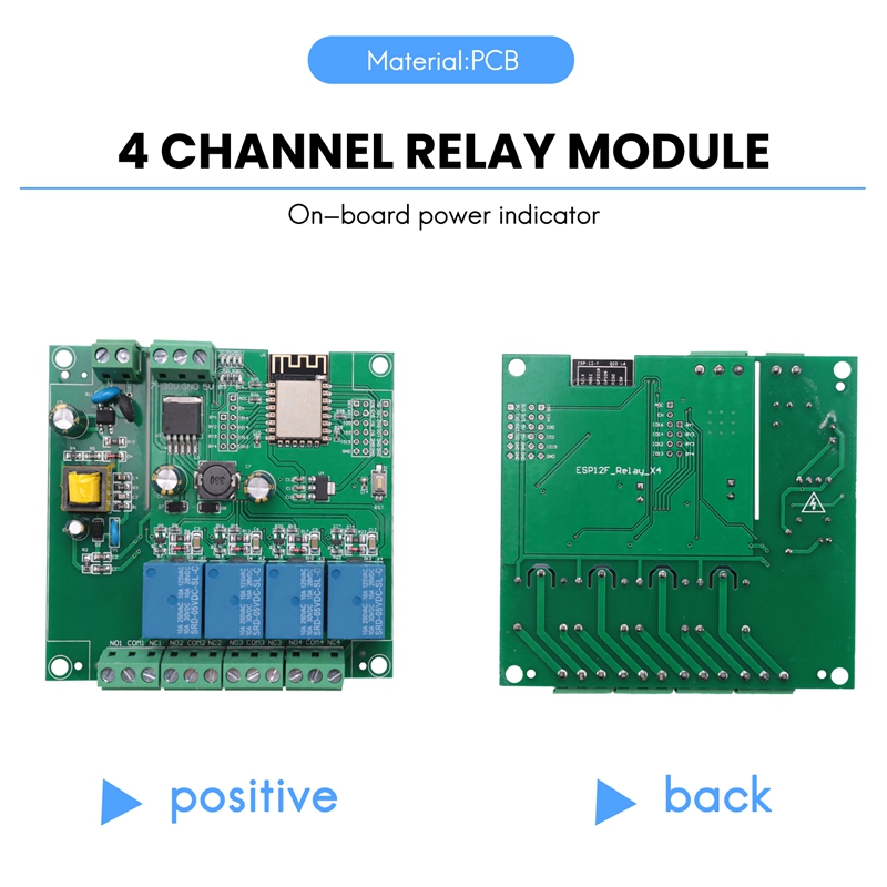 ESP8266 Wireless WIFI 4 Channe - огляд і ціна Relay Module 4 Channel