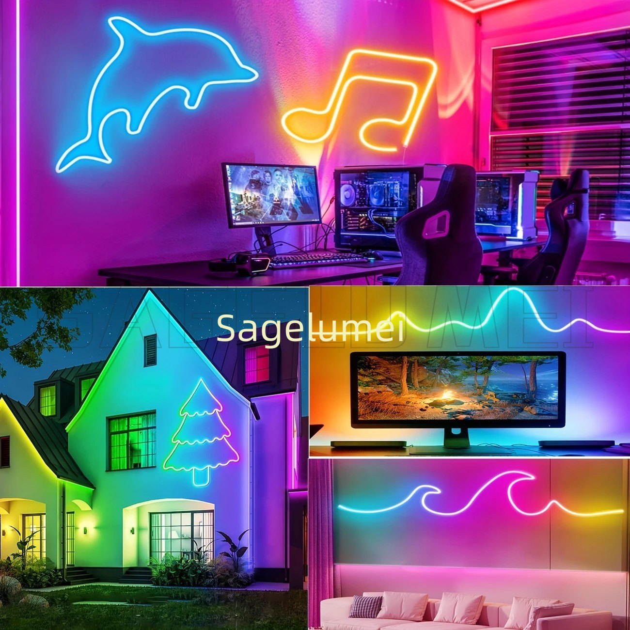 360 Glow Round RGB Neon LED Wo - огляд і ціна Ws2812B