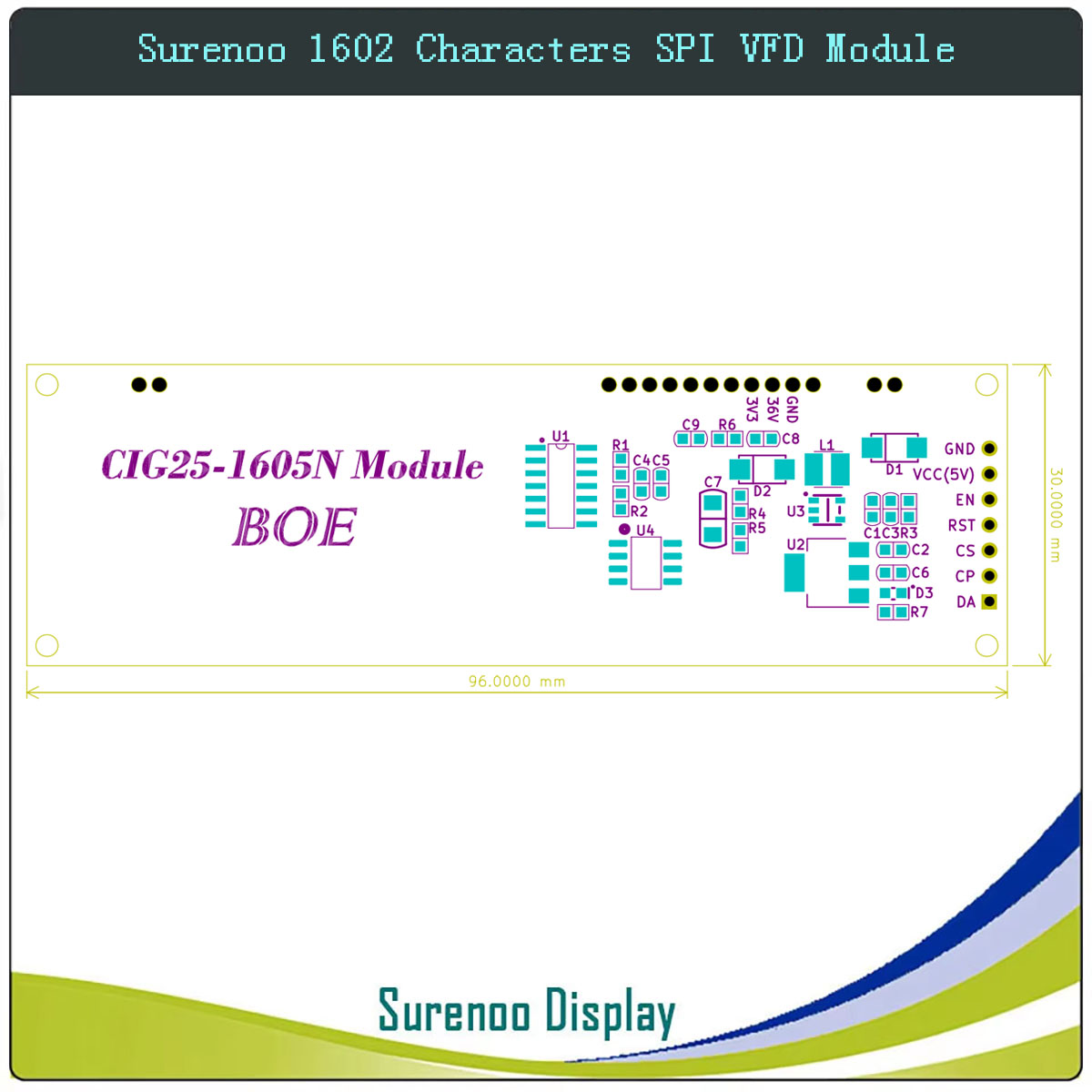 Surenoo 7P Serial SPI 1602 162 - огляд і ціна Lcd 1602
